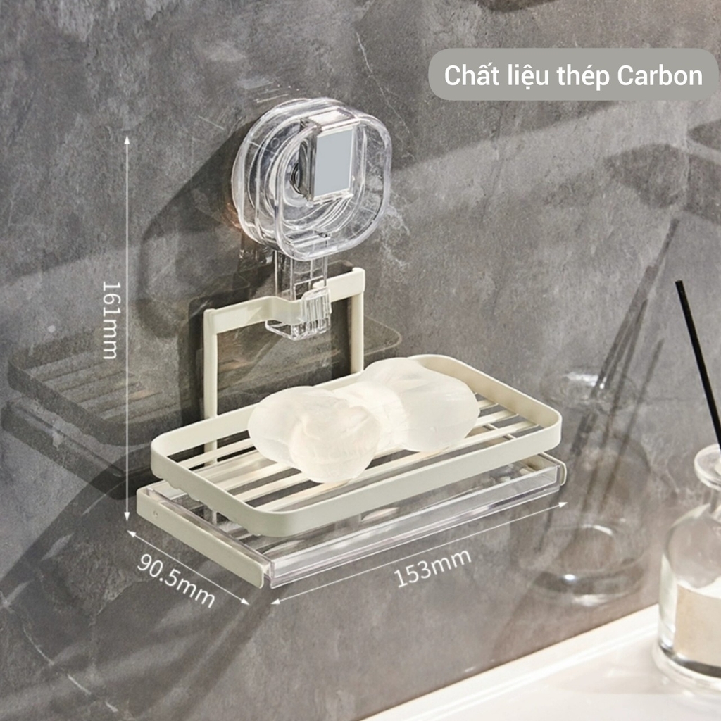 Kệ để xà phòng thép carbon phủ sơn men