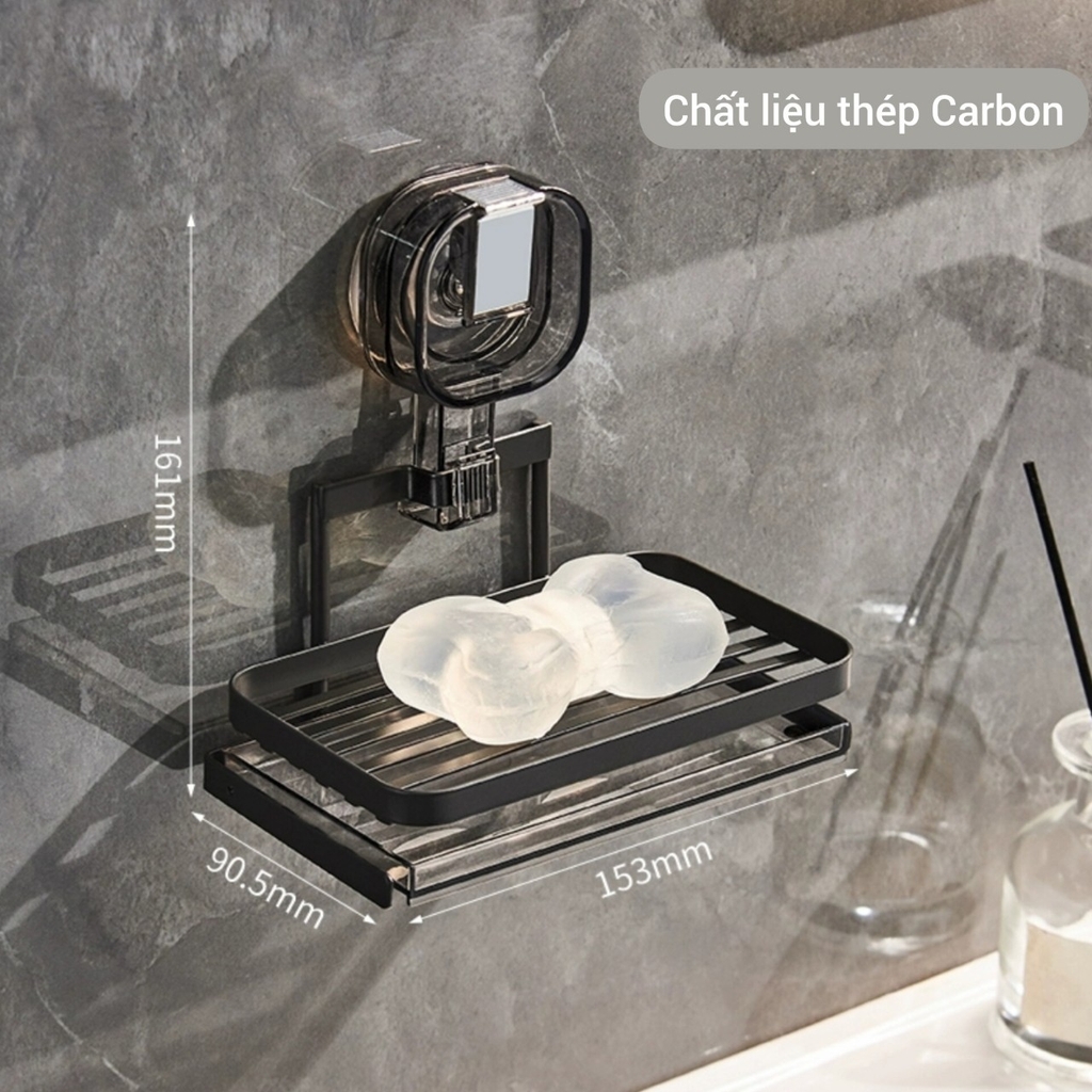 Kệ để xà phòng thép carbon phủ sơn men