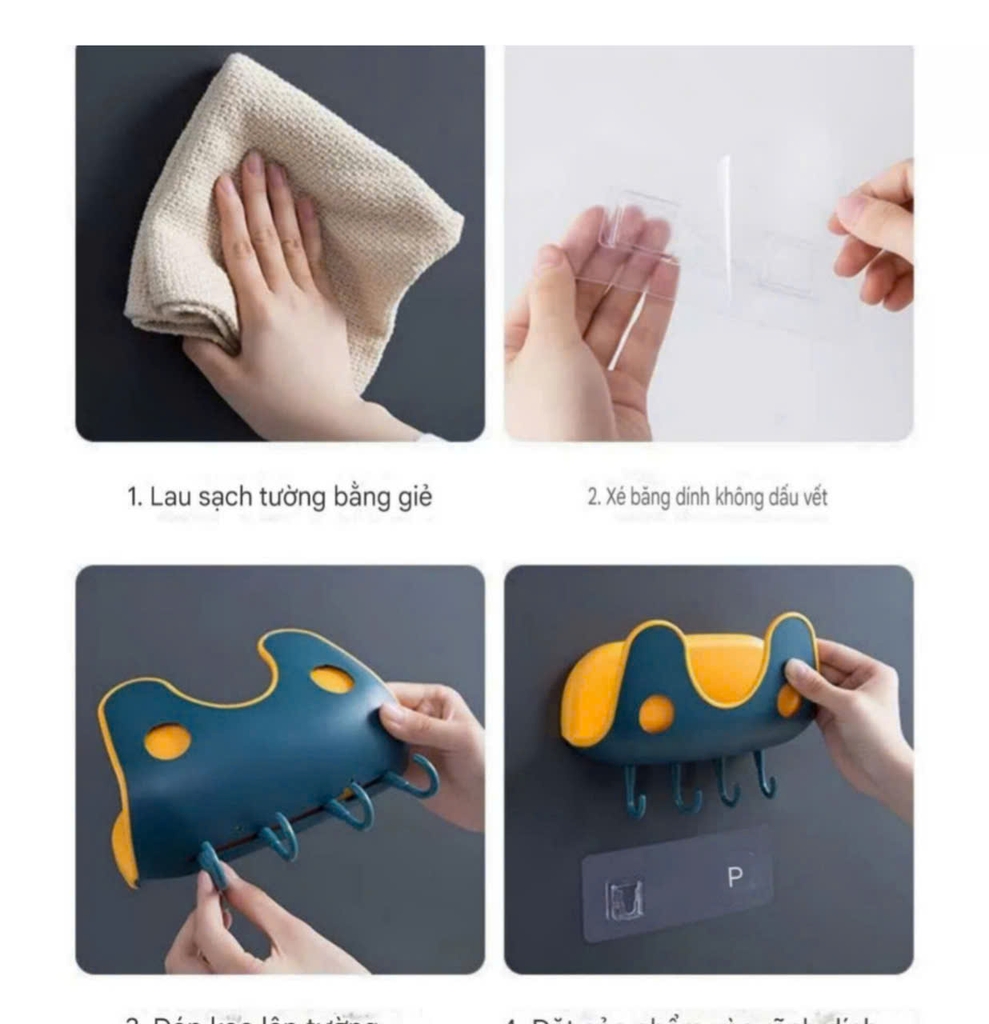 Kệ đỡ nắp nồi loại dán tường