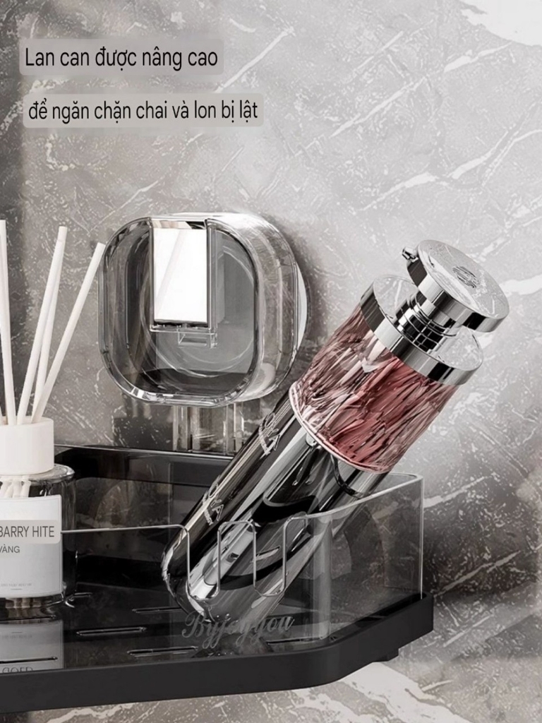 Kệ góc bằng thép carbon và nhựa mica