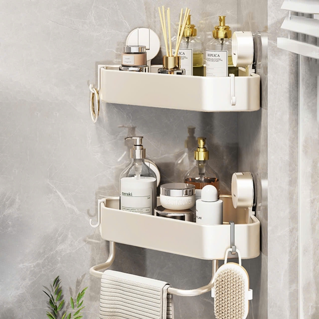 Kệ góc hình kim cương kiểu hút tường