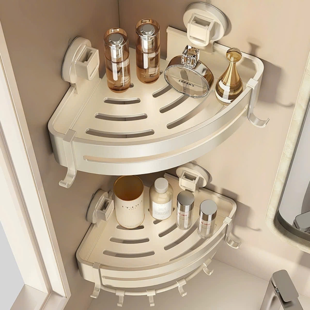 Kệ góc hợp kim nhôm loại hút tường