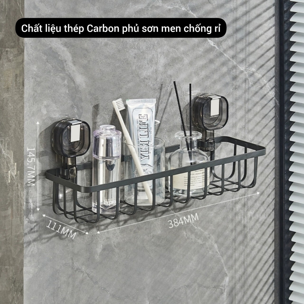 Kệ góc và kệ chữ nhật bằng thép carbon phủ sơn men