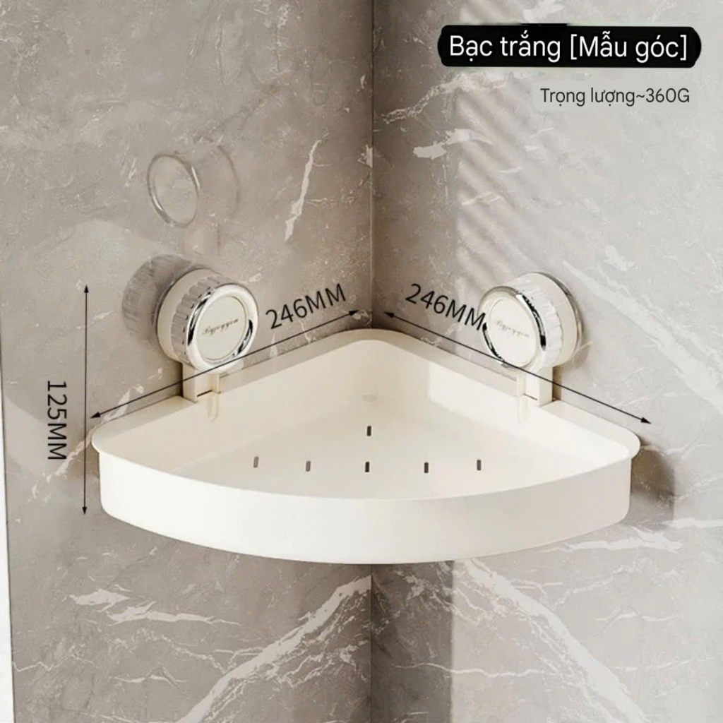 Kệ góc và kệ chữ nhật kiểu hút tường