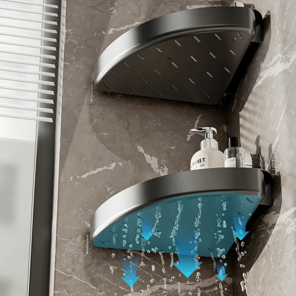 Kệ góc và kệ chữ nhật kiểu hút tường