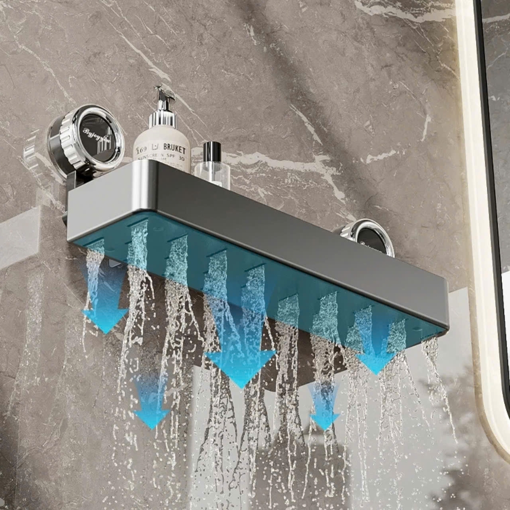 Kệ góc và kệ chữ nhật kiểu hút tường