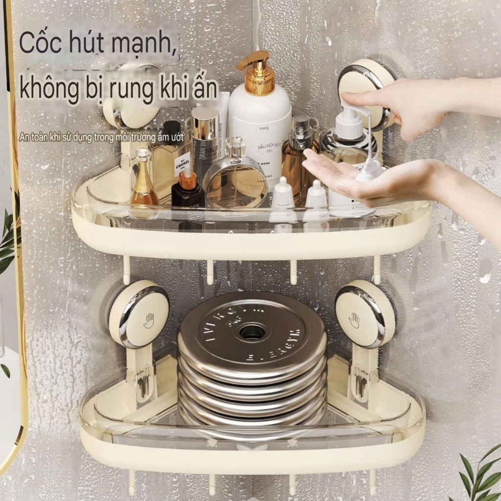 Kệ hình oval và tam giác loại hút tường