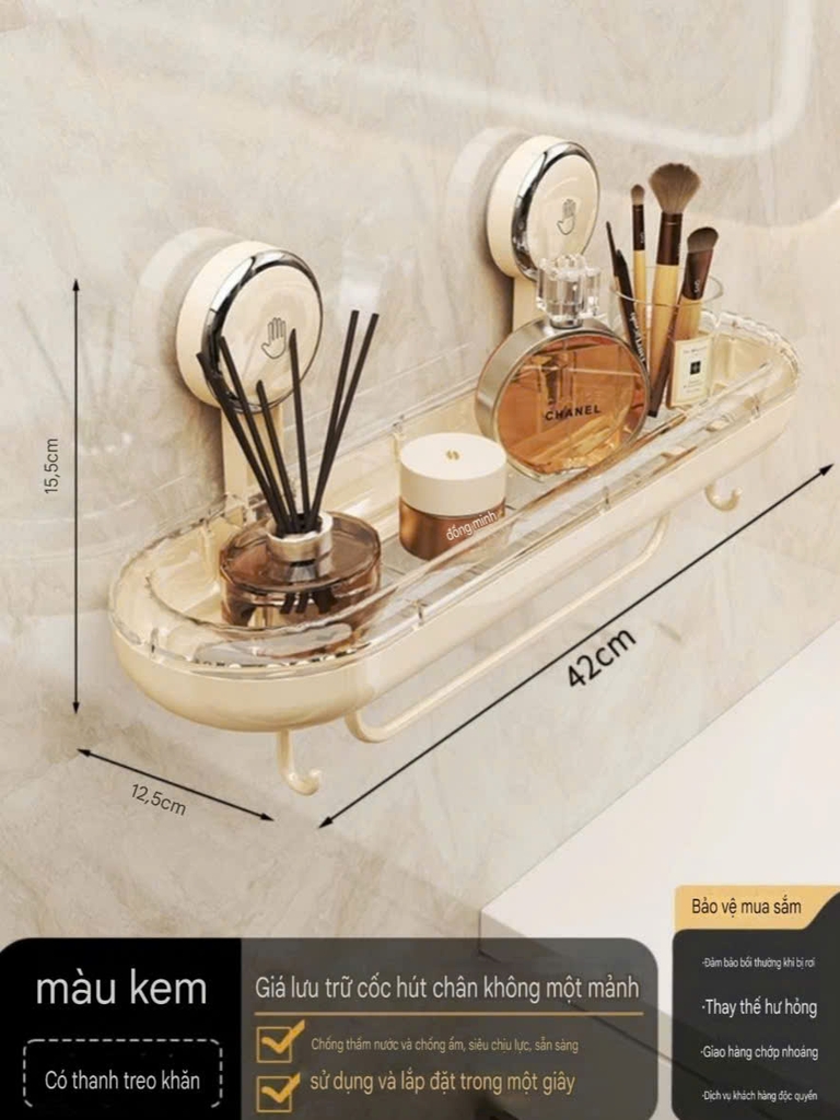 Kệ hình oval và tam giác loại hút tường