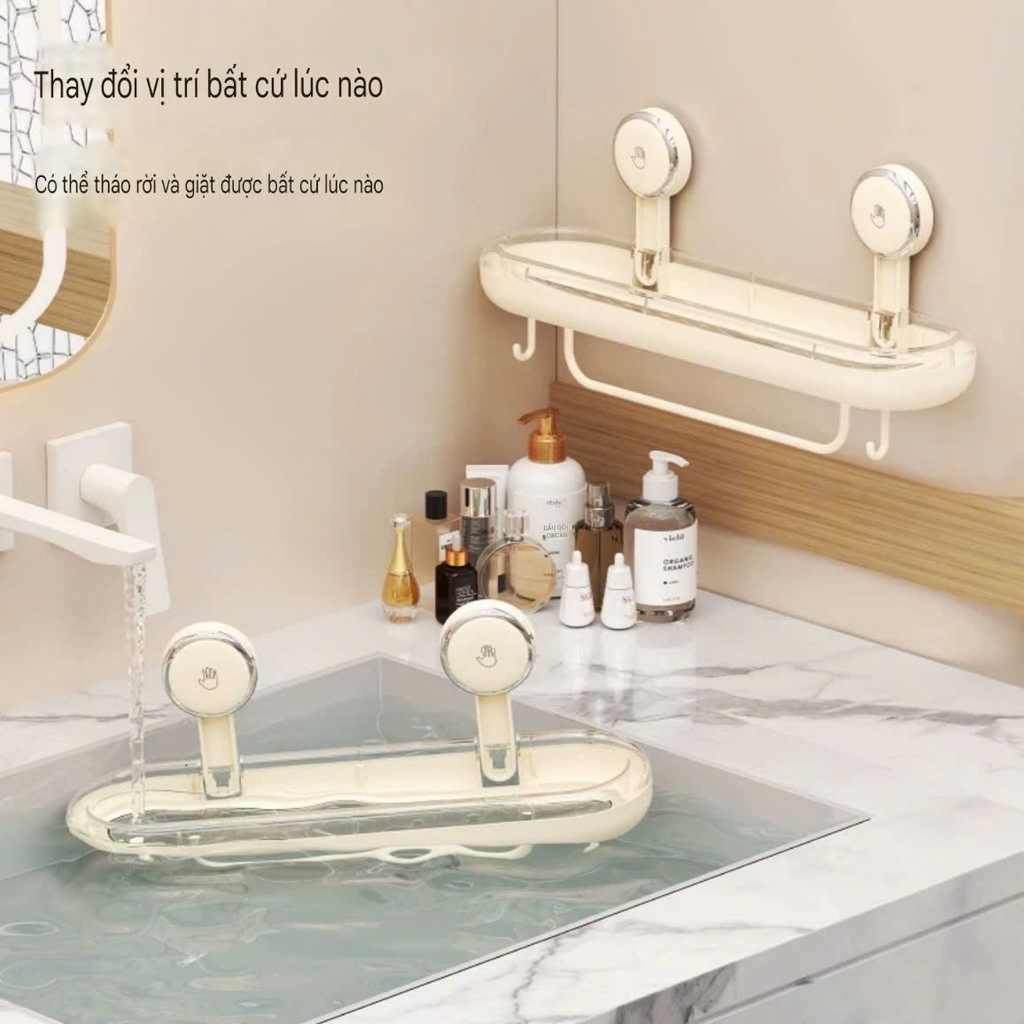 Kệ hình oval và tam giác loại hút tường