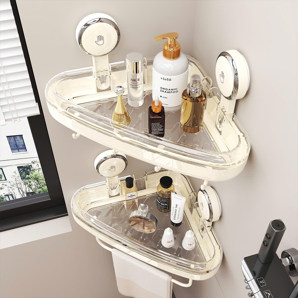 Kệ hình oval và tam giác loại hút tường