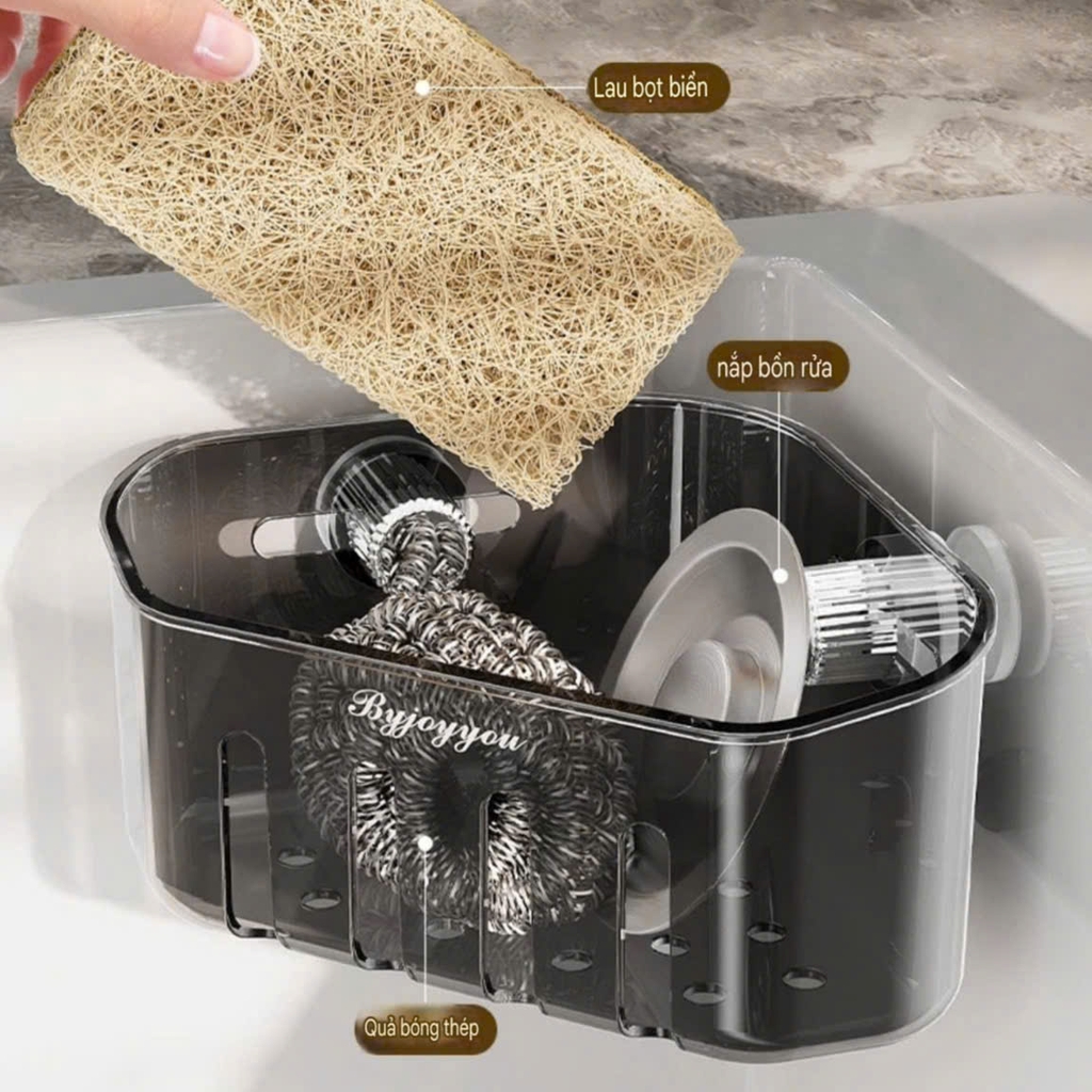 Kệ hình tam giác để đồ rửa và hành tỏi