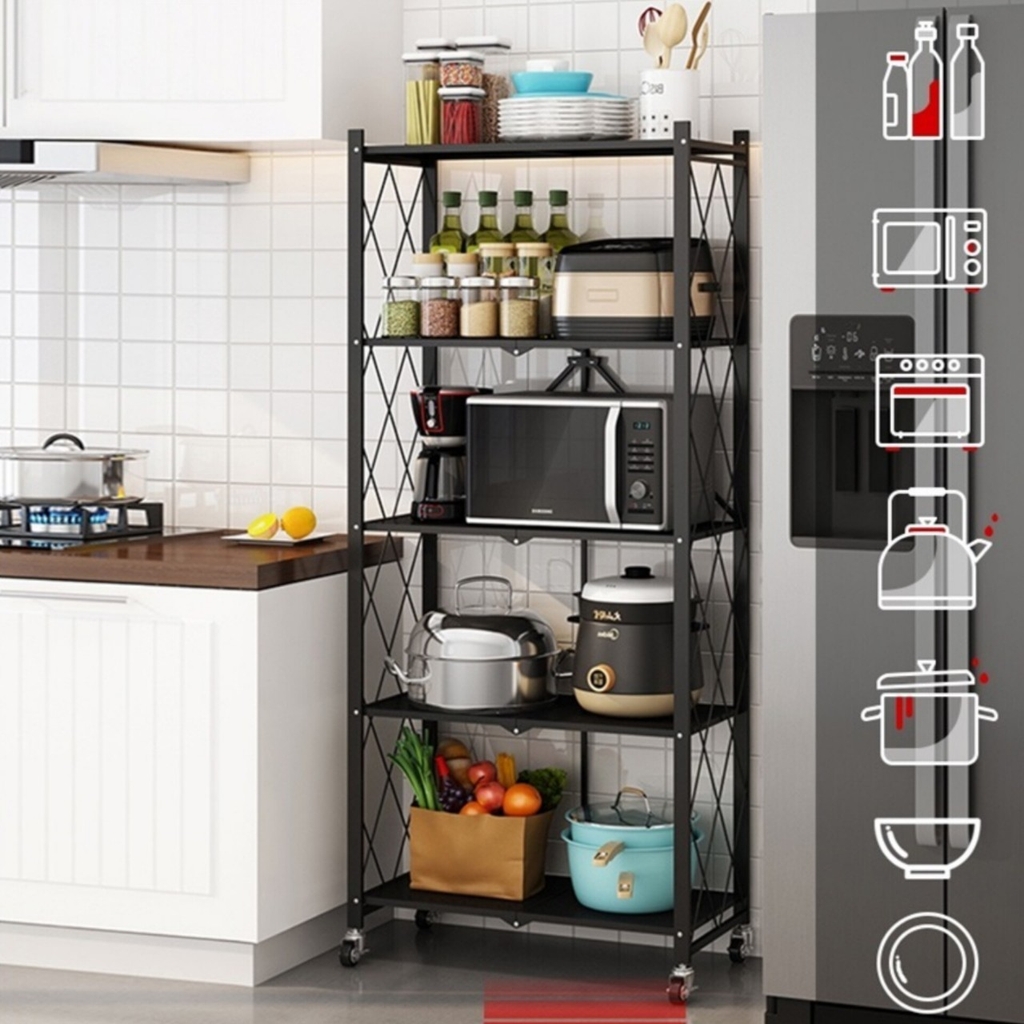 Kệ nhà bếp 5 tầng bằng thép sơn tĩnh điện