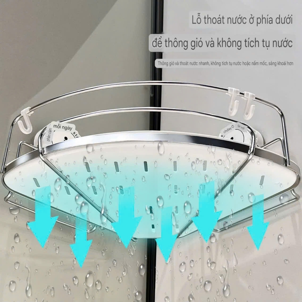 Kệ tam giác kiểu hút tường