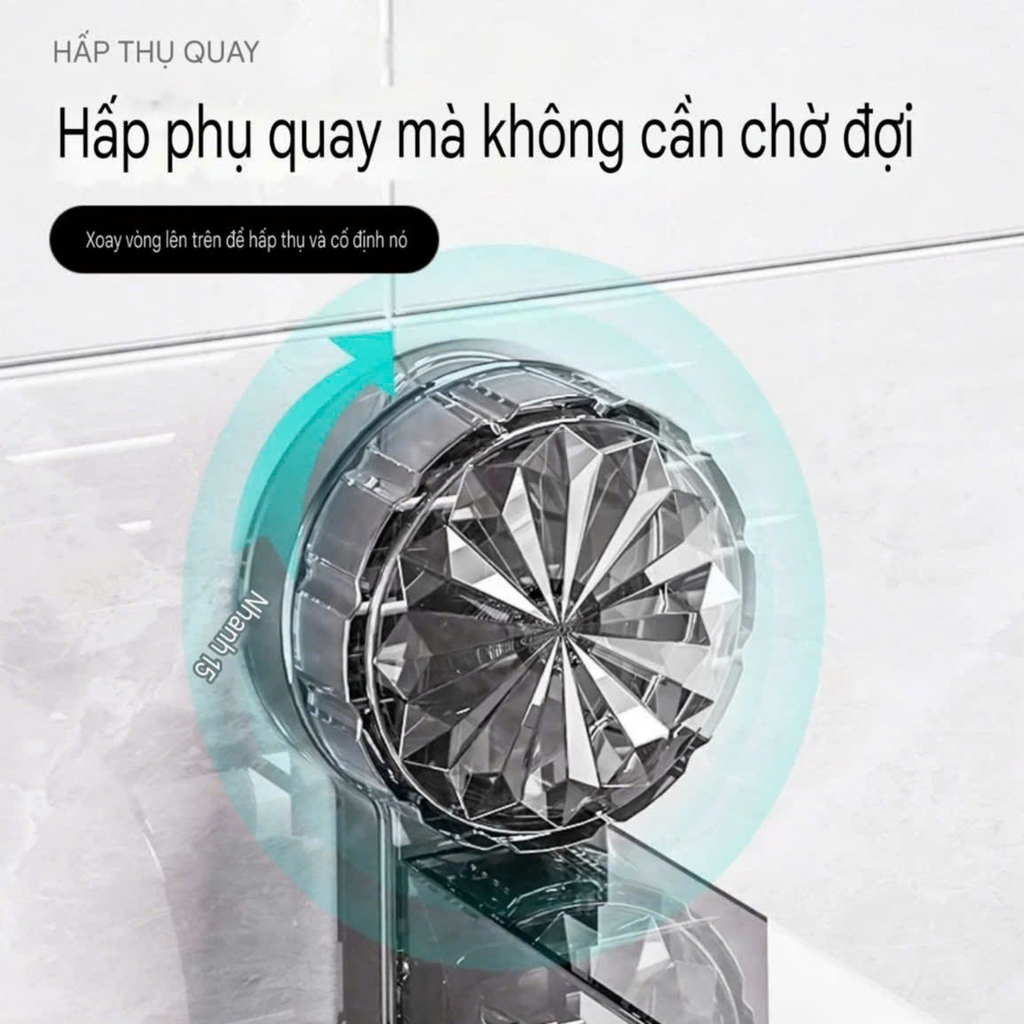 Kệ treo khăn tắm có 4 chân hút tường