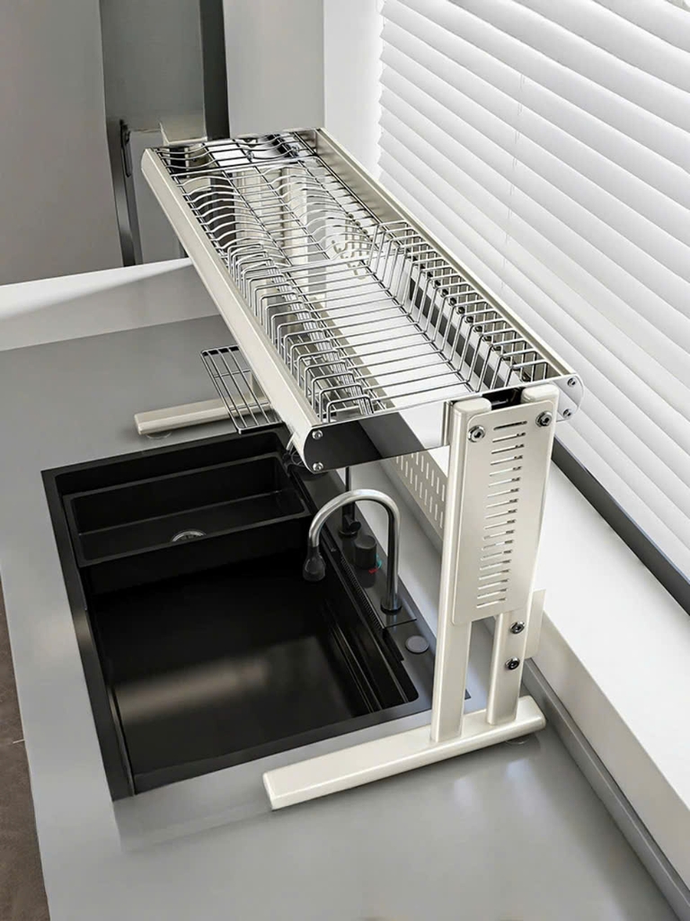 Kệ úp chén dĩa và để dao muỗng đũa