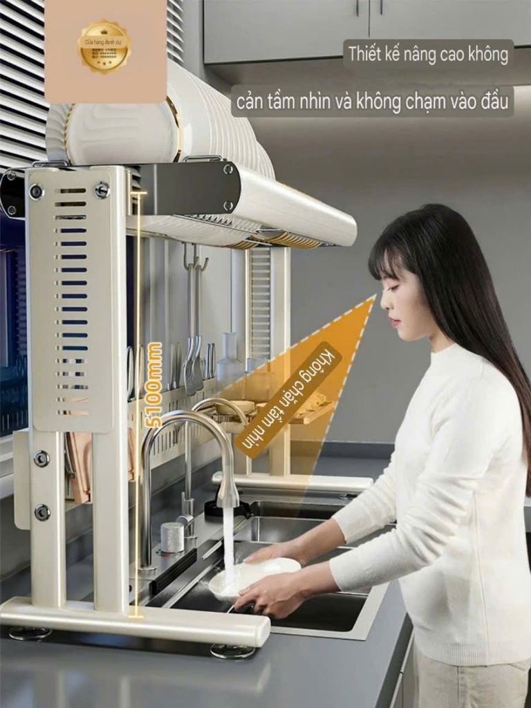 Kệ úp chén dĩa và để dao muỗng đũa