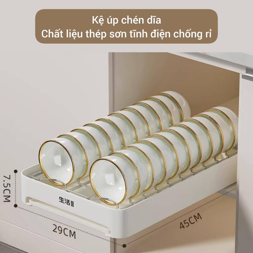 Kệ úp chén dĩa và để đồ gia vị