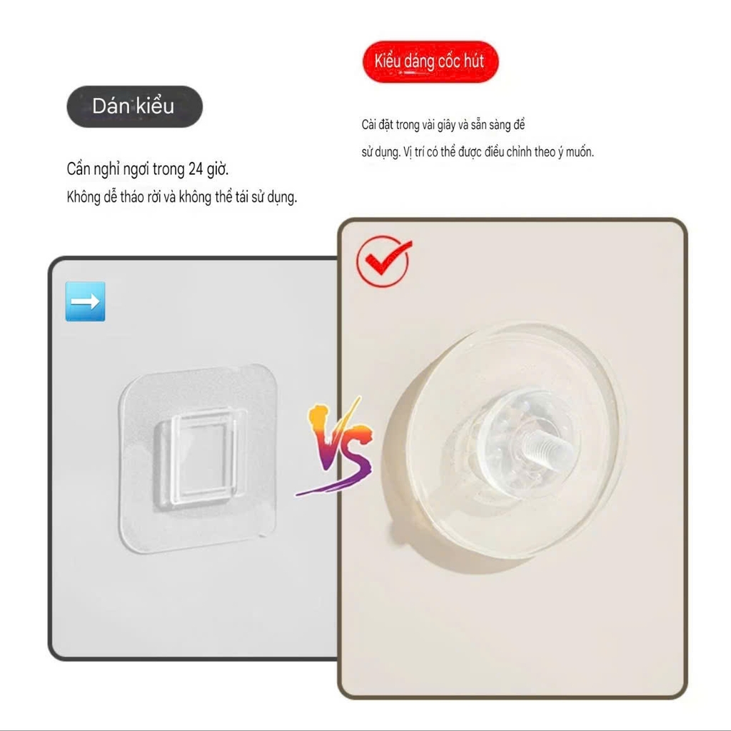 Kệ xà phòng 2 ngăn loại hút tường