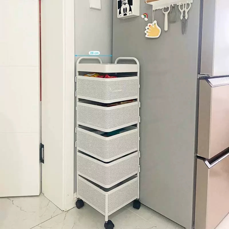 Kệ xe đẩy 6 tầng để đồ nhà bếp