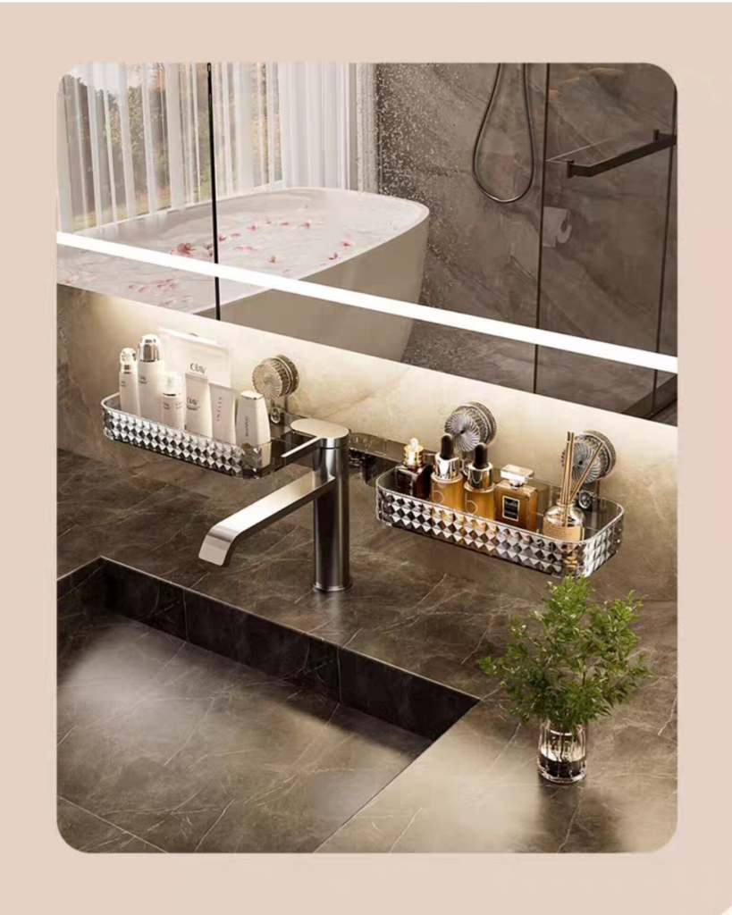 Kệ xoay 180 độ kiểu hút tường