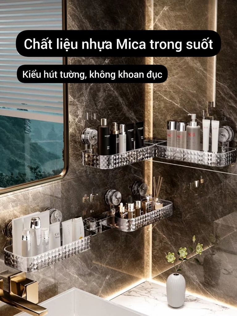 Kệ xoay 180 độ kiểu hút tường