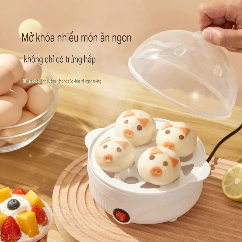 Máy hấp trứng tự động tắt khi chín