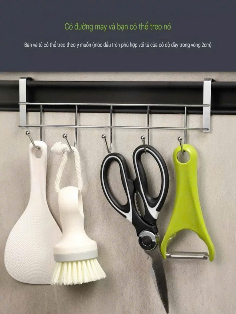 Móc treo cửa tủ inox không rỉ