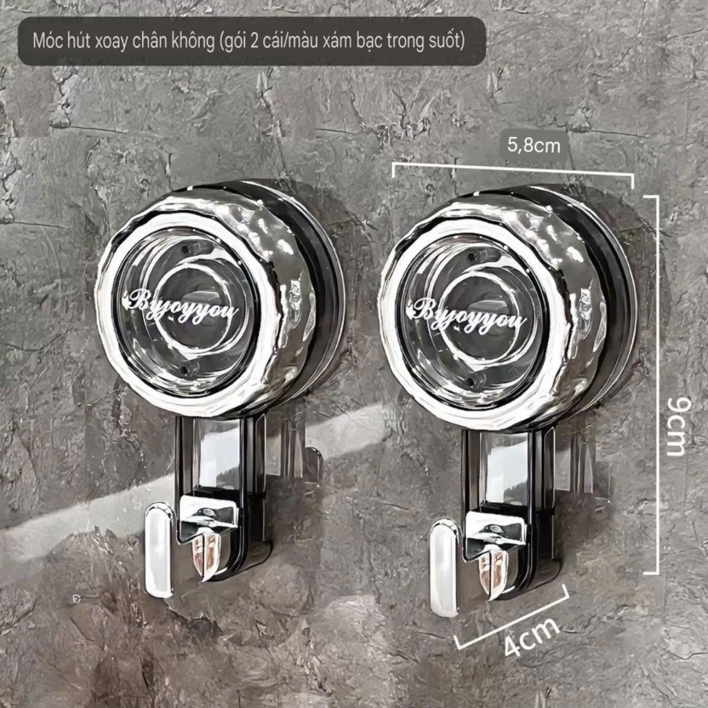 Móc treo đồ đa năng kiểu hút tường