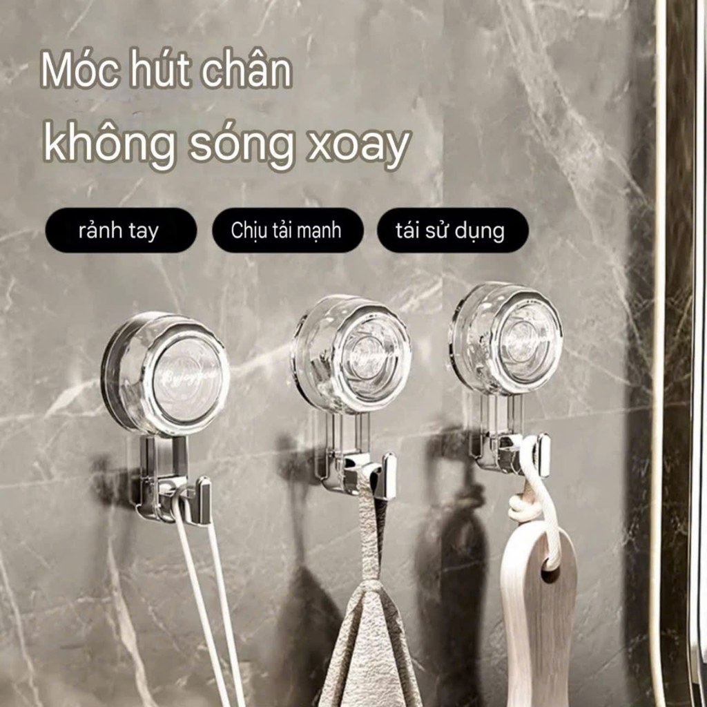 Móc treo đồ đa năng kiểu hút tường