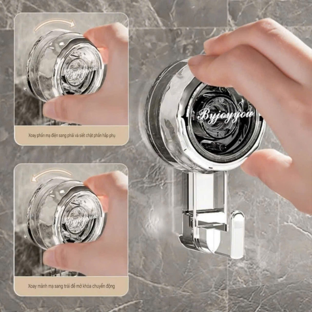 Móc treo đồ đa năng kiểu hút tường