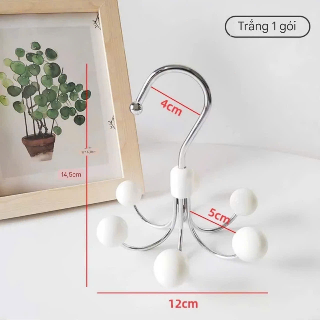 Móc treo đồ lót có 6 nhánh xoay 360 độ