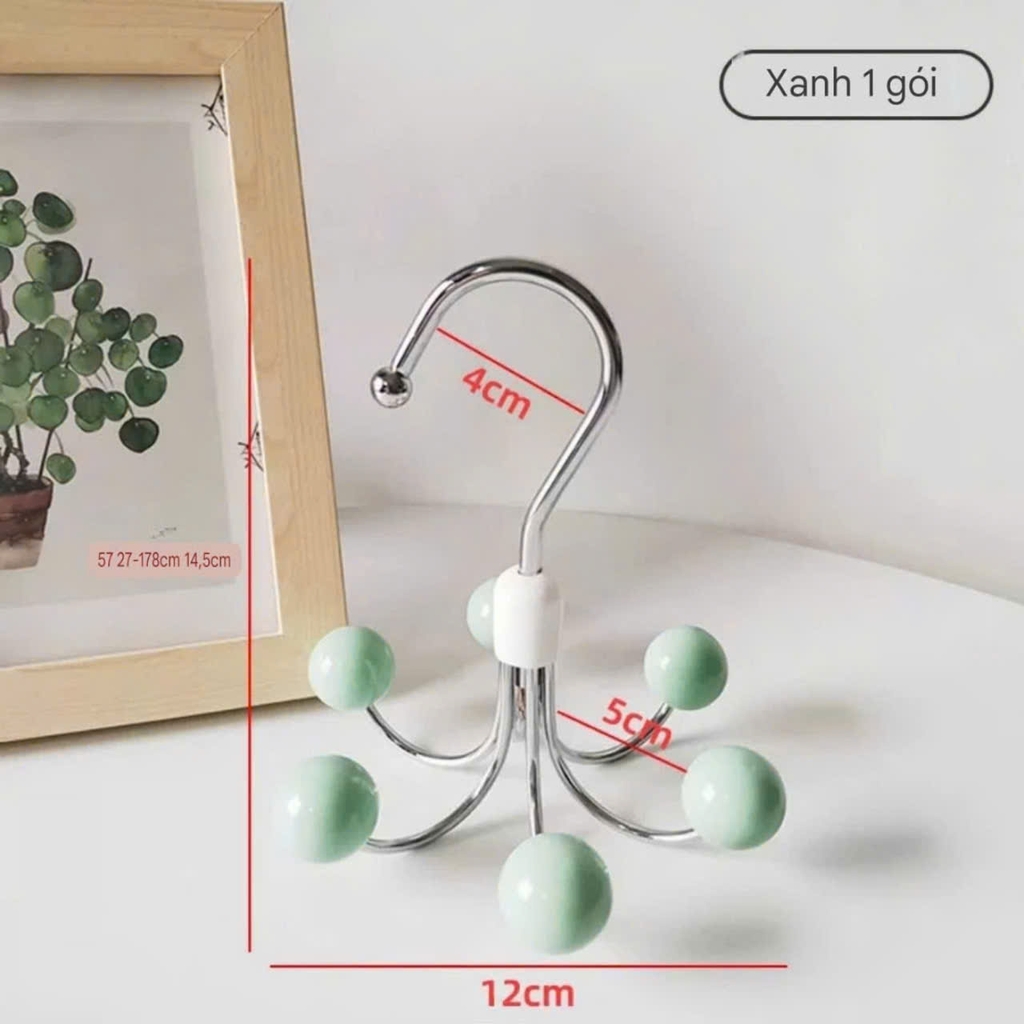 Móc treo đồ lót có 6 nhánh xoay 360 độ