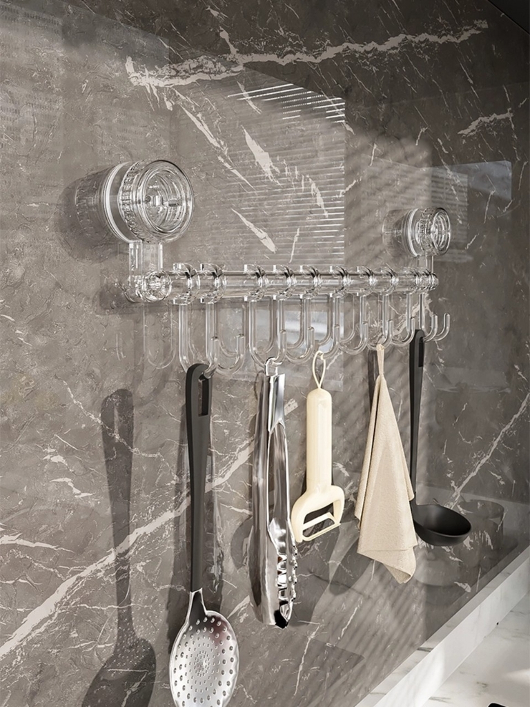 Thanh treo đồ nhà bếp nhà tắm có 10 móc nhỏ