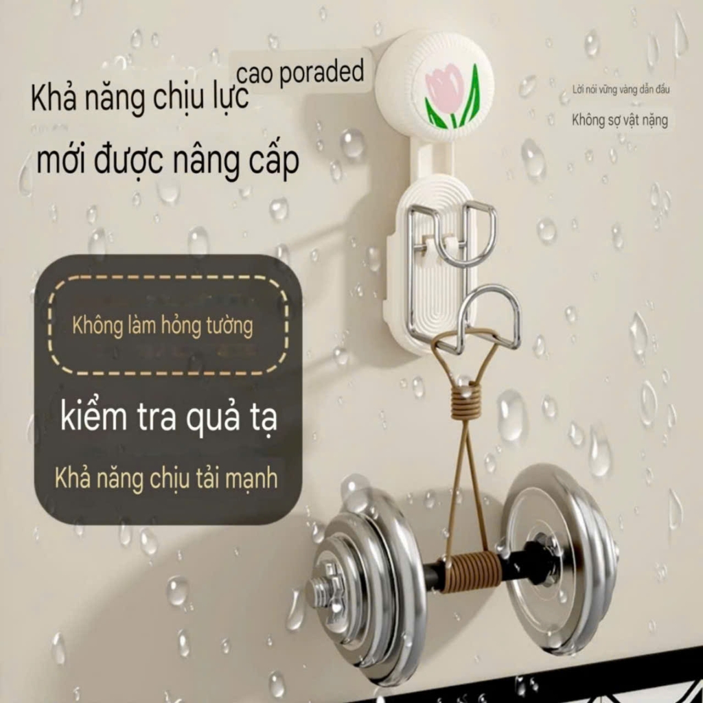 Móc treo thau chậu hình bông hồng