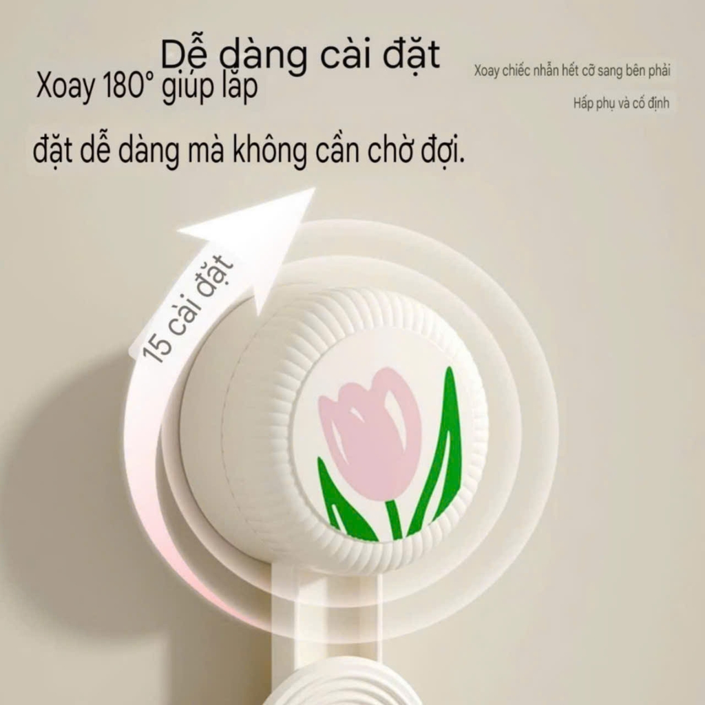 Móc treo thau chậu hình bông hồng