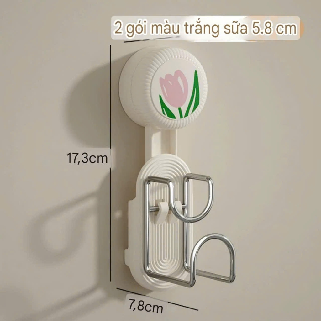 Móc treo thau chậu hình bông hồng