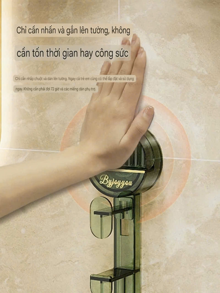 Móc treo thau chậu kiểu hút tường