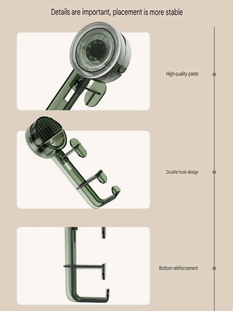 Móc treo thau chậu kiểu hút tường