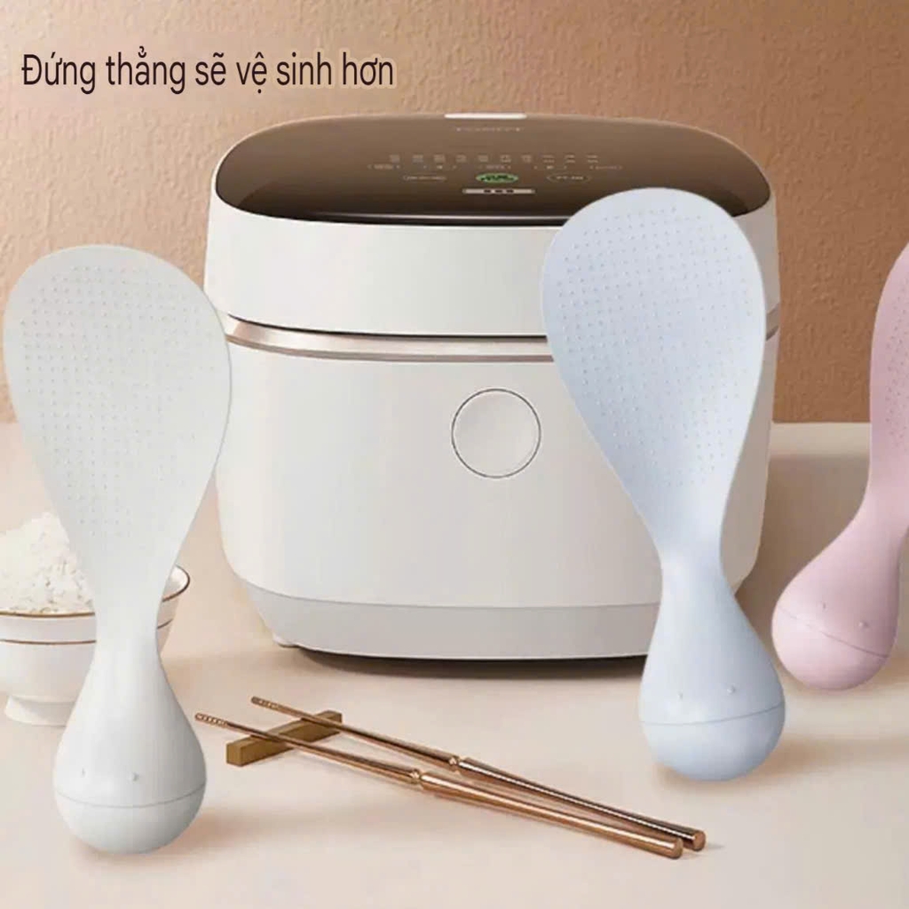 Muỗng xới cơm chống dính và giữ thăng bằng