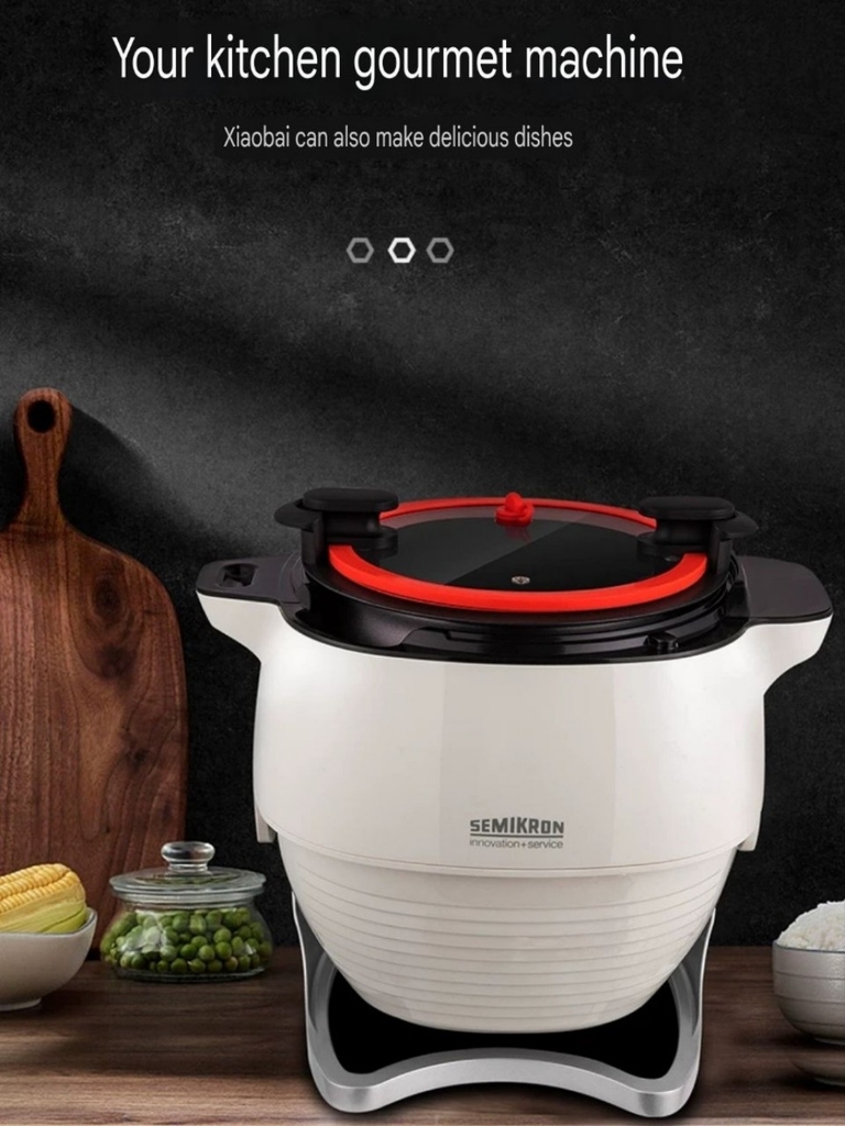 Nồi nấu chiên xào xoay 360 độ