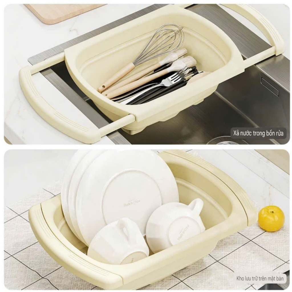 Rổ gác trên bồn rửa chén kích thước điều chỉnh