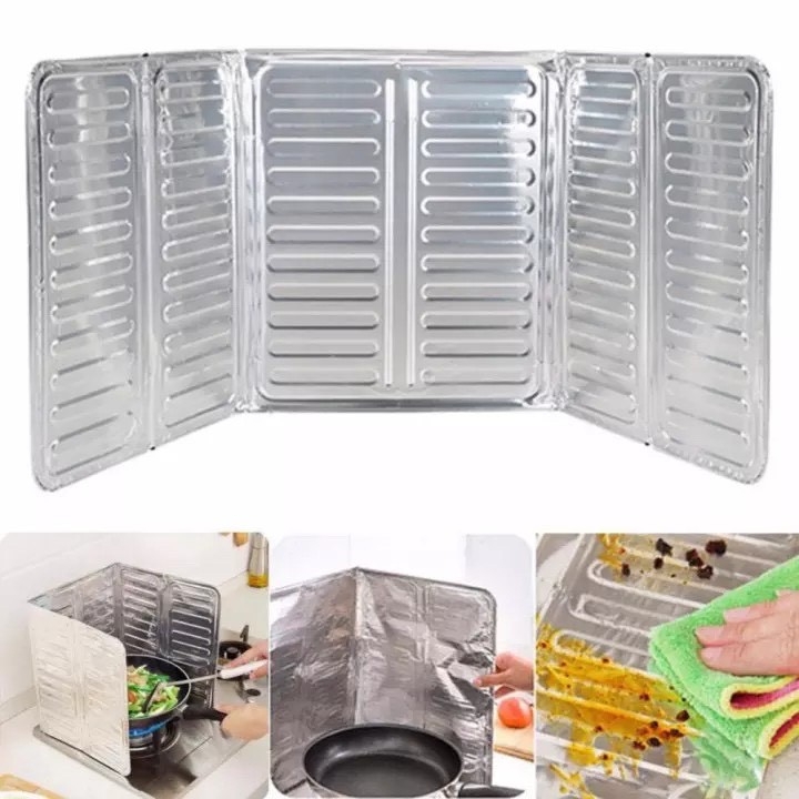 Tấm Nhôm Chắn Gió Bếp Gas Chống Bắn Dầu Mỡ