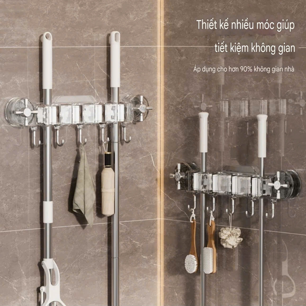 Thanh kẹp cây lau nhà có 5 móc nhỏ