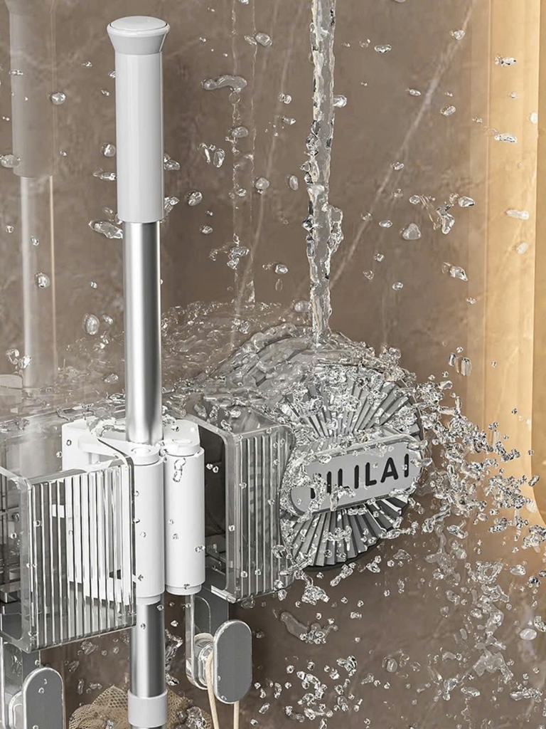 Thanh kẹp cây lau nhà kiểu hút tường