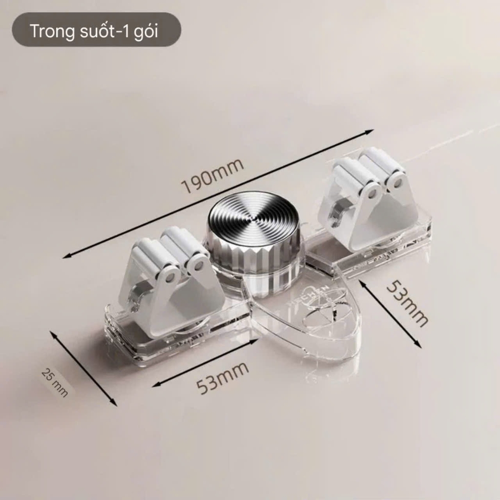Thanh kẹp cây lau nhà nhựa PET trong suốt