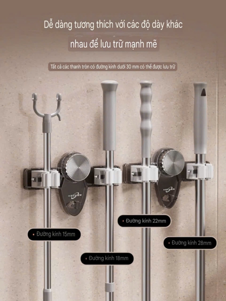 Thanh kẹp cây lau nhà nhựa PET trong suốt