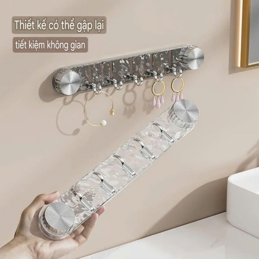 Thanh móc treo đồ kiểu hút tường