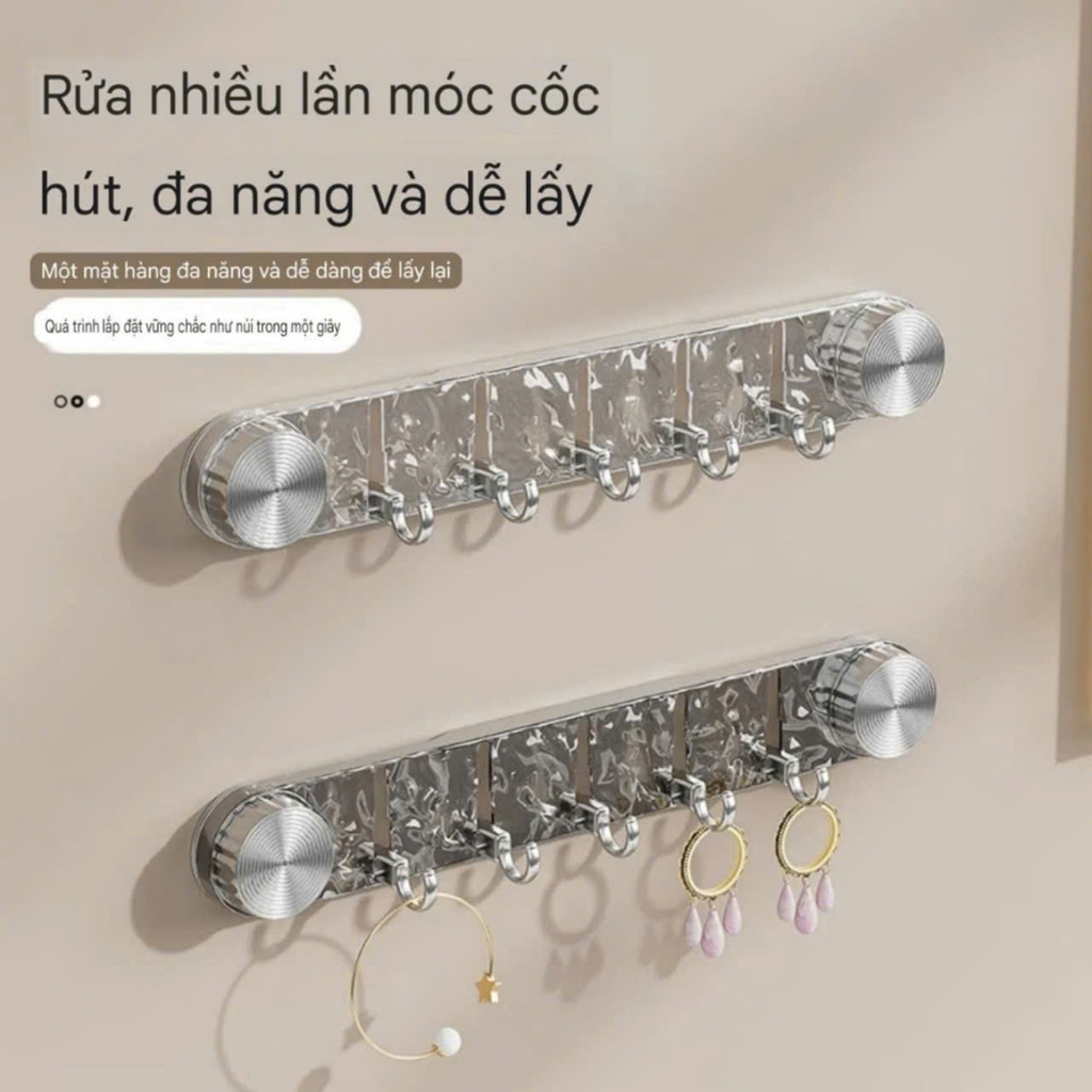 Thanh móc treo đồ kiểu hút tường