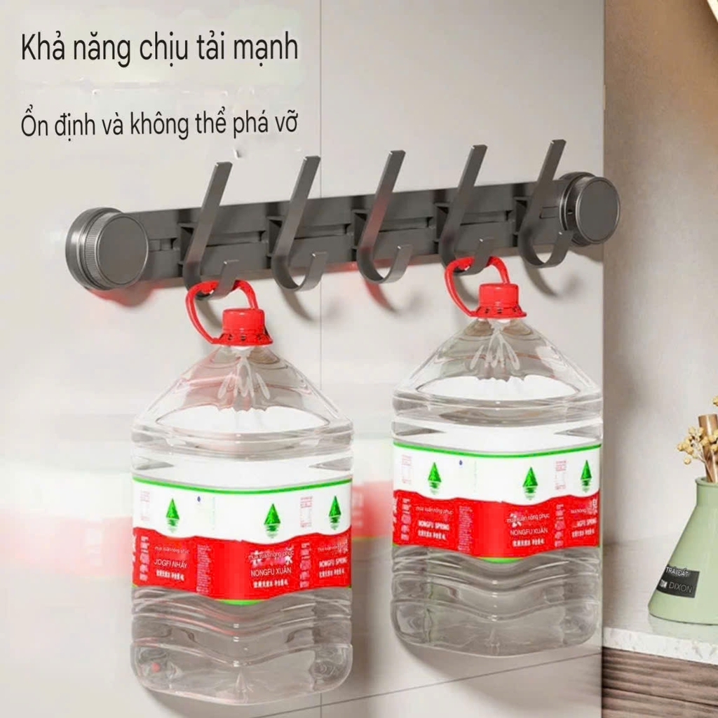 Thanh treo đồ có 5 móc di chuyển
