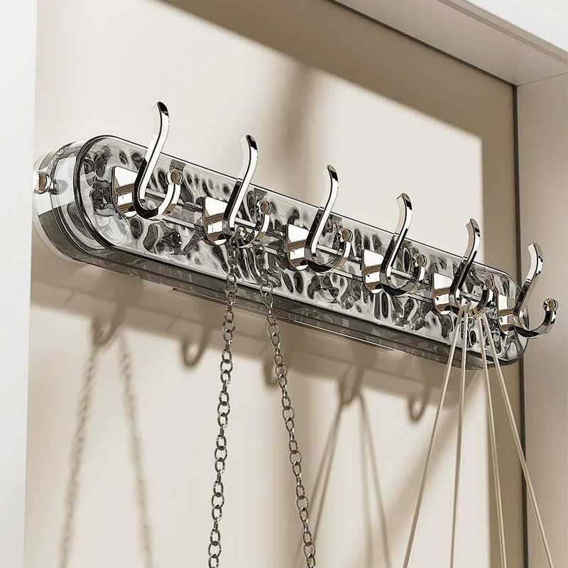 Thanh treo đồ có 6 móc di chuyển kiểu hút tường